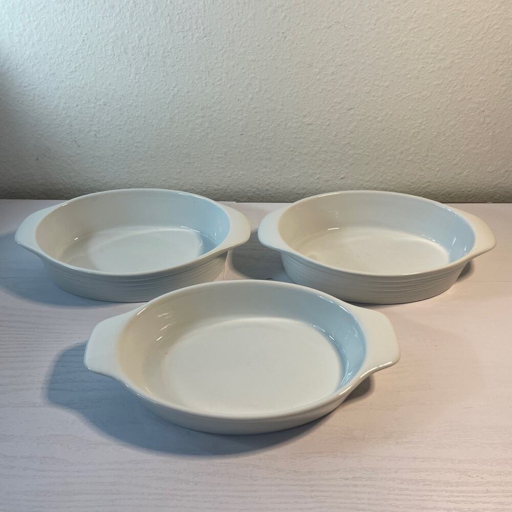 BIA Cordon Bleu White Porcelain Oval Baker Casserole Dishes - Set of 3